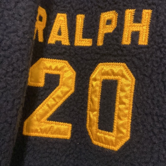 Men’s Large Ralph Lauren Polo Fleece  Varsity Jacket. - Picture 7 of 8